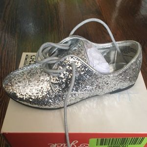 Fab Kids Glitter Oxfords
